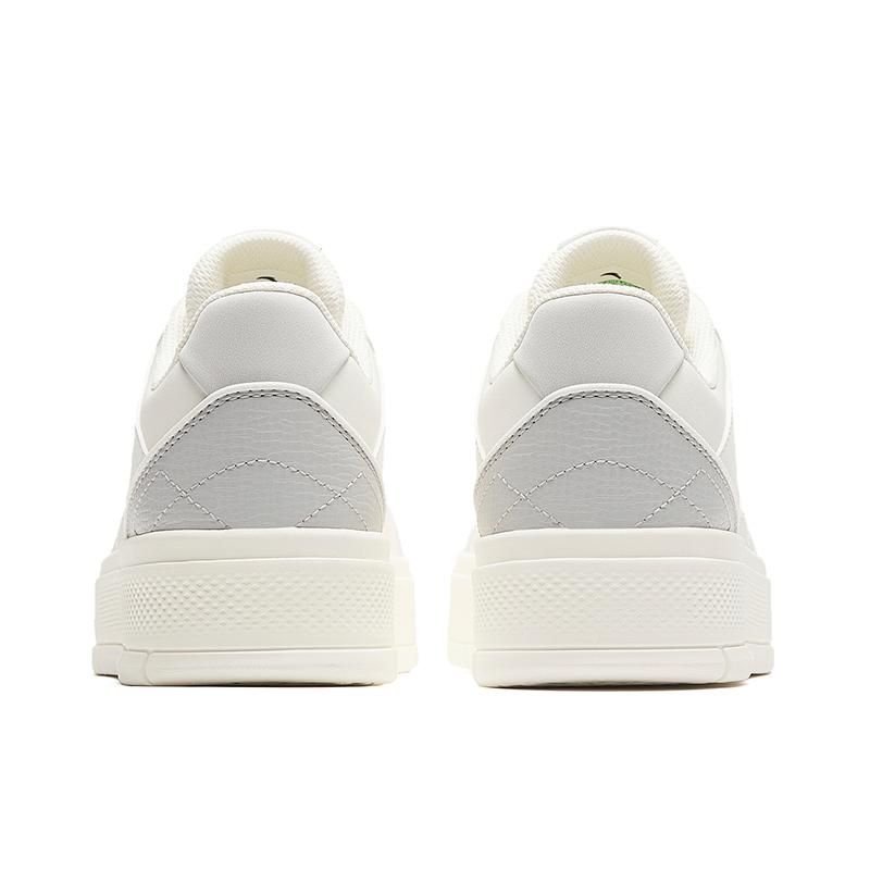 Anta Comfortable Versatile Shock Absorbing Durable Low Top Skate Shoes Women Sneaker White Gray 922418061-1