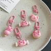 Pig Pendant Alloy Acrylic Material Long Lasting Use Animal Keychain for Bag