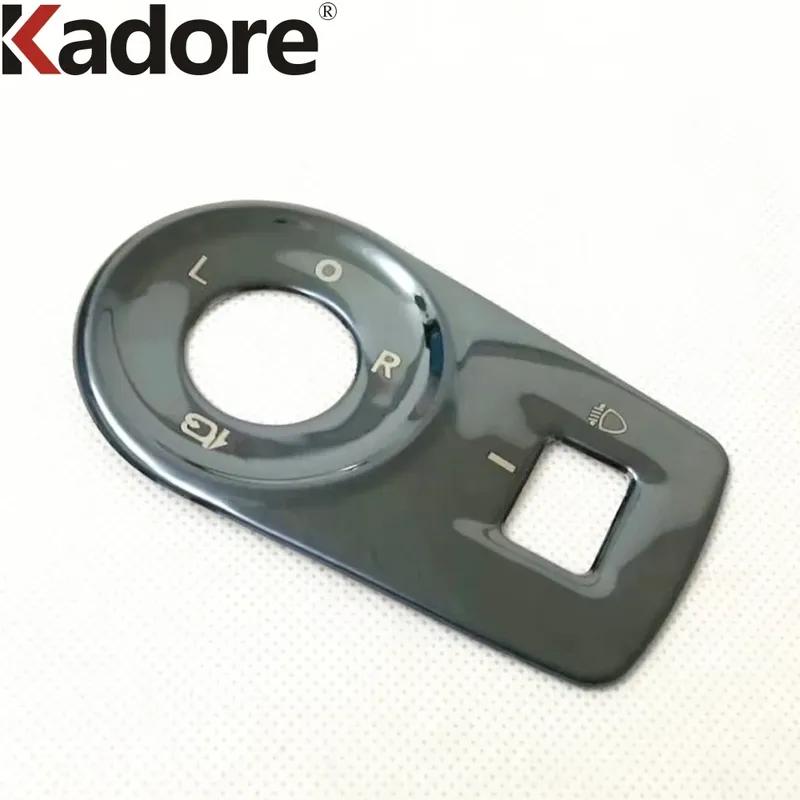 For MG Zs SUV 2017 2018   Matte Car Head Light Lamp Switch Button Panel Cover Trim Interior Mouldings Accessories