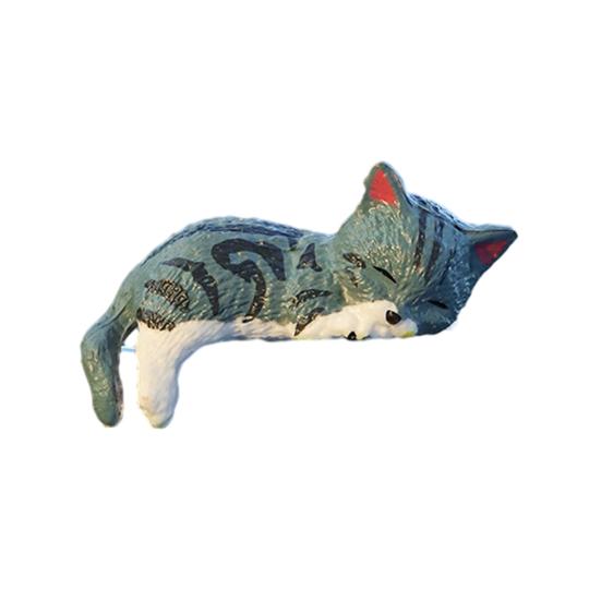 Χαριτωμένο Φιγουρίνι Γάτας Διακόσμηση Οθόνης Υπολογιστή Μίνι Ρητινένιο Στολίδι Γάτας Διακόσμηση Ταμπλό Αυτοκινήτου για Σπίτι Γραφείο Γραφείο Διακόσμηση Αυτοκινήτου