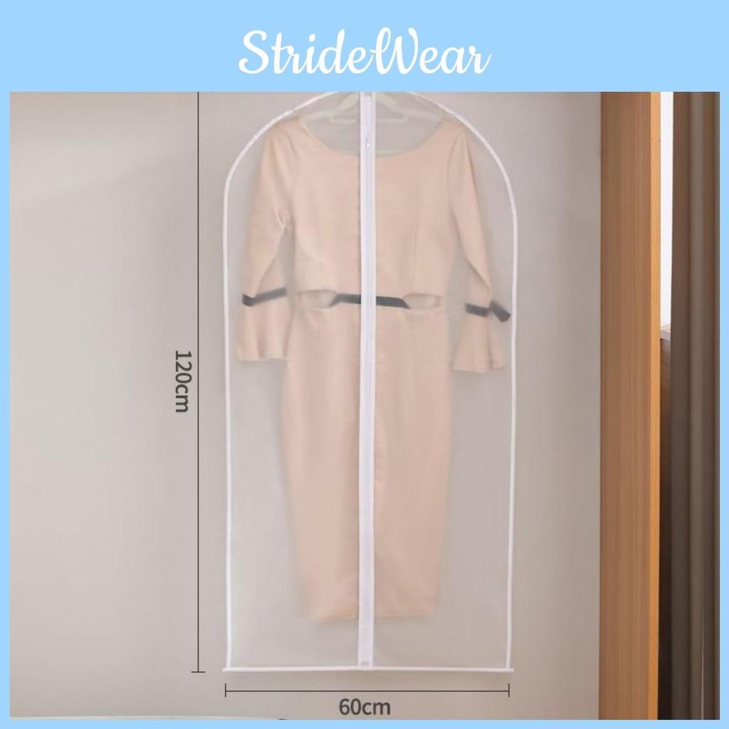 Dress Clear Garment Suit Clothes Coat Cover Protector Waterproof Travel Bag Zip