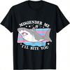 Gib mich falsch an und ich beiße Trans Shark LGBT Pride Month T-Shirt
