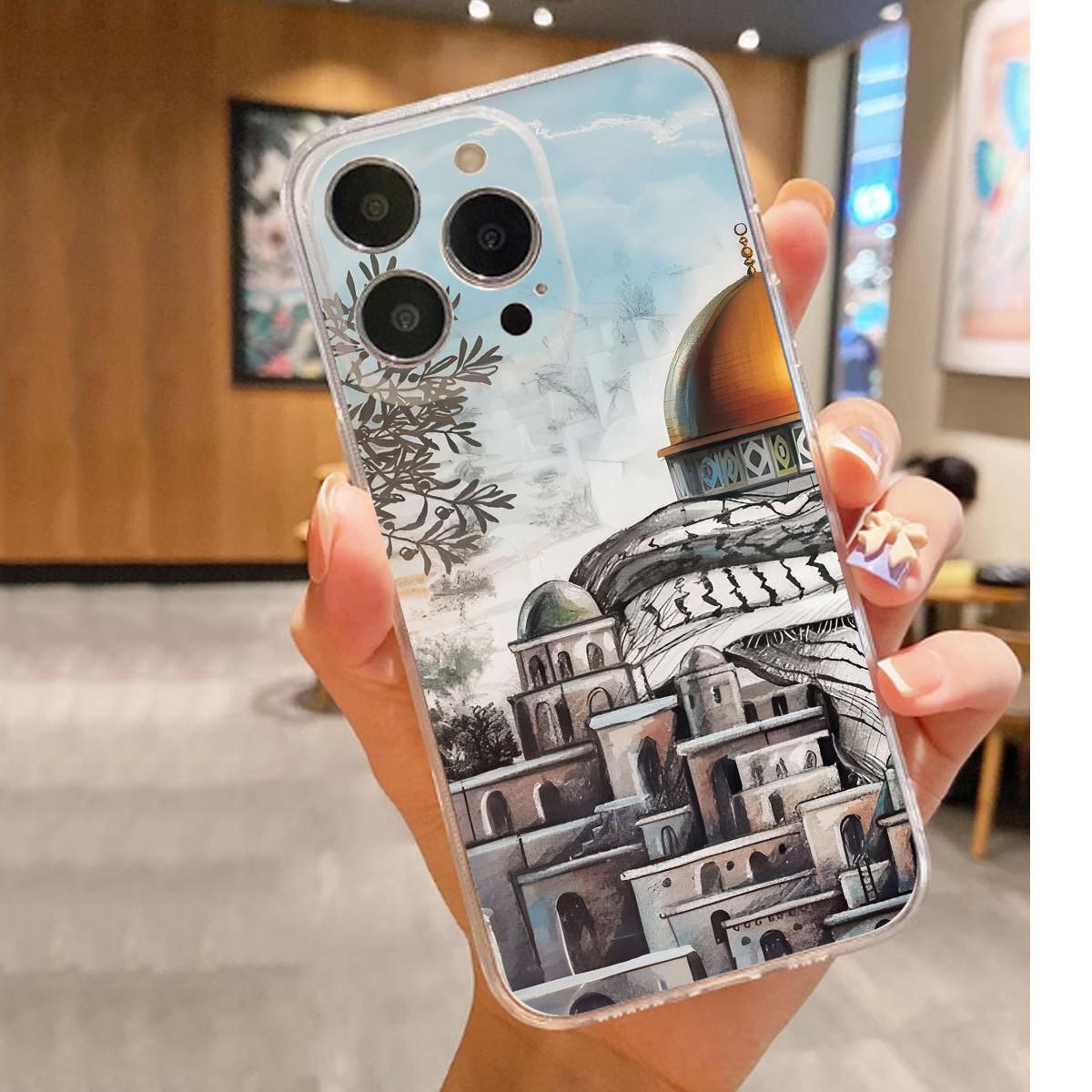 Castle Transparent Anti-Drop Case for iPhone 14/15/16/17 Pro Max Series iPhone 16 Plus