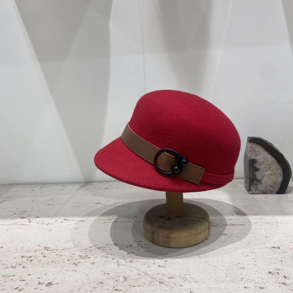 Women's Wool Felt Fedora - European & American Equestrian Style, Autumn/Winter Warm, Versatile & Simple Design