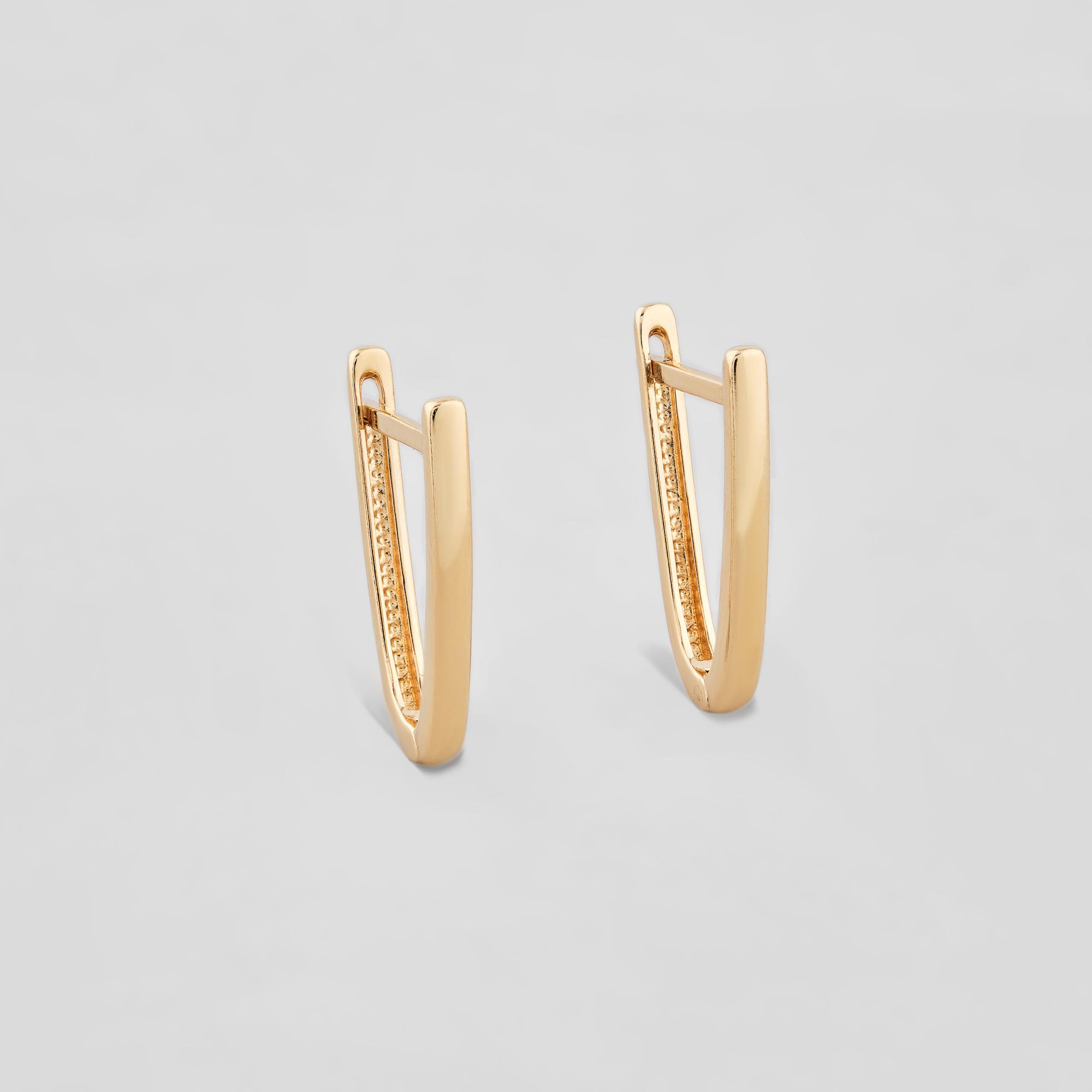 

Срібні сережки з фіанітами. золотистий