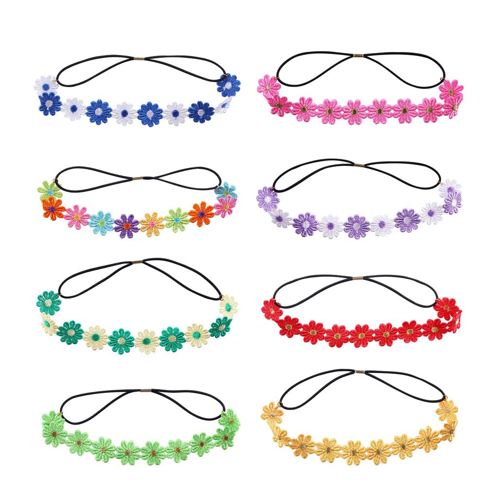 Floral Headpiece Proms Birthday Hairbands Daisy Casual Headwear Elegant Flower Hair Headpiece Headwear