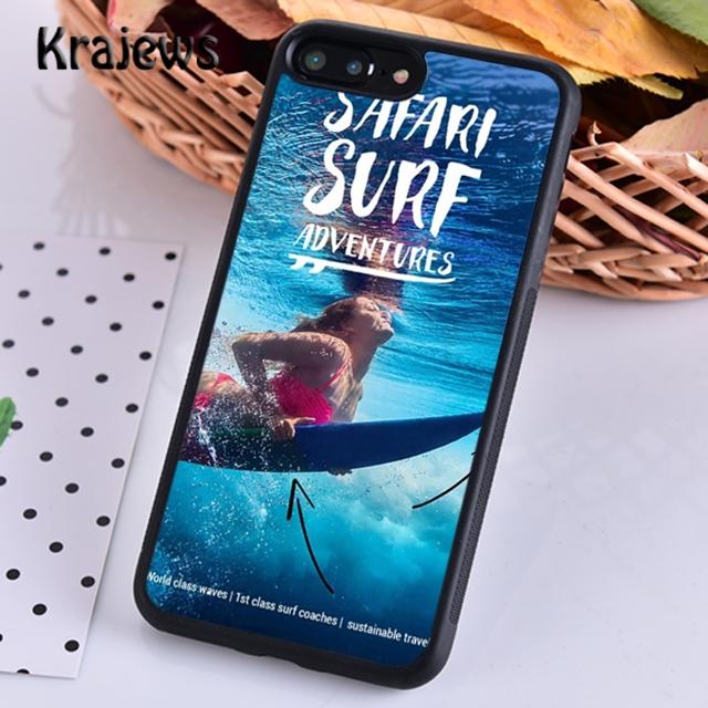 Krajews Surfer Surf Hang Loose Shaka Phone Case For iPhone 17 Air 16 15 14 Plus 11 12 13 Pro Max Coque Shell Fundas