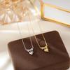 Banyan Tree S925 Silver Korean Bow Love Pendant Necklace for Women - Sweet Princess Clavicle Chain Gift.