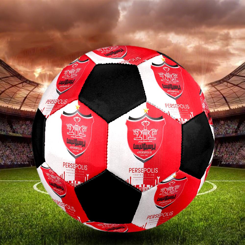 SIZE 5 Persepolis FC Soccer Ball Colorful All Ages Machine Stitched PVC Competition Ready Durable High-Bounce