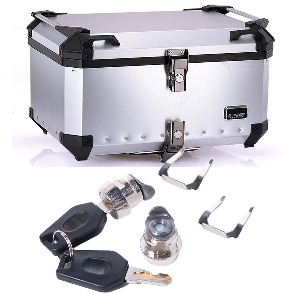 With 2 Keys Motorcycle Top Box Lock Cylinder Kit Aluminum Alloy Weather Proof Motorcycle Side Box Bolt Lock Anti Wear