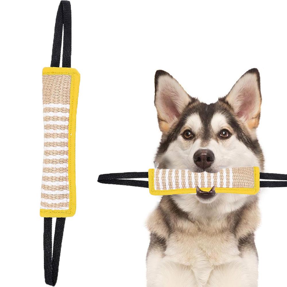 Burlap Dog Bite Stick - Training, Chewing, and Fetching Toy