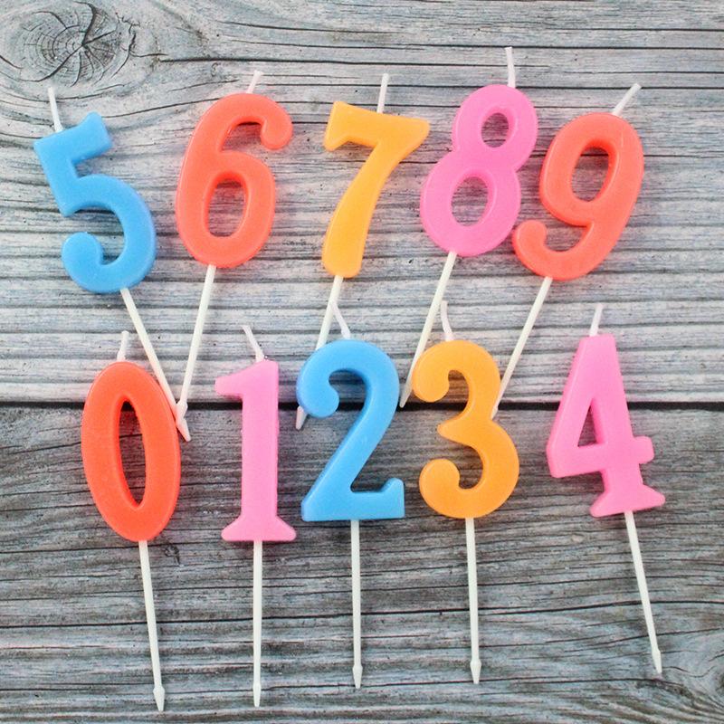 Cake Number Candle Birthday Cake Candle Medium Number Candle Color Number Candle