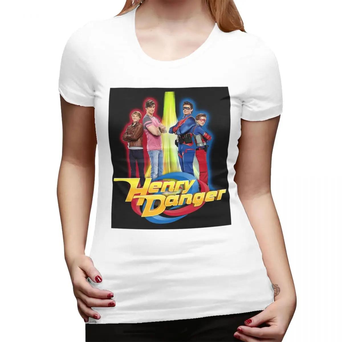 

Henry Danger Secret Identities TShirt for Women ONeck Streetwear T Shirts Womens Tees Short Summer Clothes Tops S