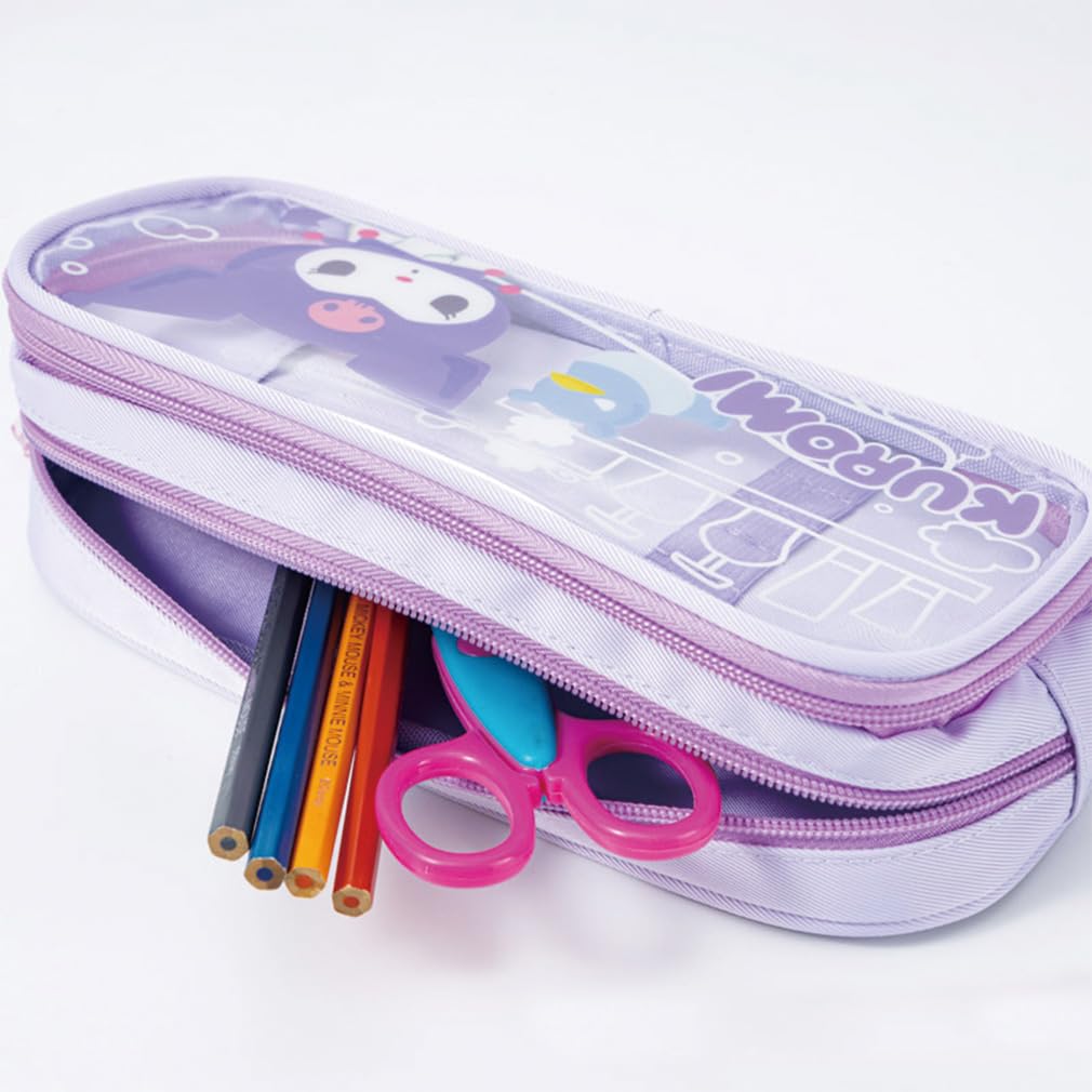 GREDINO Kuromi Pencil Case Stationery Box Pencil Case Kuromi Pen Holder Simple Large Capacity Kuromi Pen Case Stationery Box Multifunctional Bag