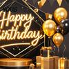Birthday Celebration Banner Happy Backdrop, Party Photo Background Cloth for Celebration, Decorative Bunting Flag Decor Kids Women, Supplies