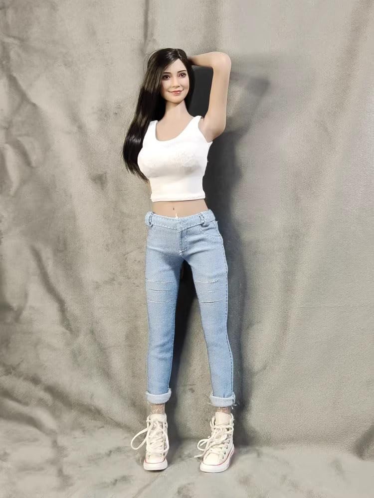 16 Scale Jeans + Short Sleeve Top (body, Head, Shoes, Etc. Not Included)