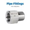 AW® 304 Stainless Steel Hex Adapters Connector Female To Male Pipe Fitting Thread BSP 1/8"1/4"3/8"1/2"3/4"High Pressure 6000psi
