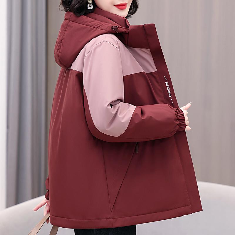Fashion Winter Woman Parkas Hooded Thick Warm Outerwears Loose Long Sleeve Plus Size Jacket Women's Coats