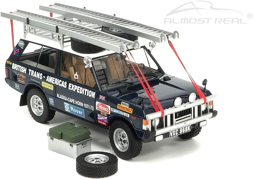 Almost Real Range Rover British Edition Scale Complete Diecast Car 810108 "The Trans-Americas Expedition" 1971-1972 (868K) 1/18