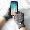Unisex Rukavice s odklápěcími prsty Dámské Korálový samet Odolné proti chladu Palčáky Zimní teplé Měkké Dvouúčelové Fleece rukavice