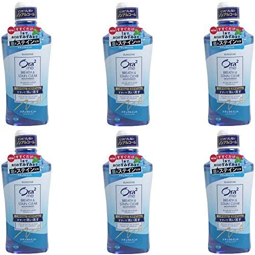 Ora2Me Breath & Stain Clear Mouthwash, Natural Mint (6-pack)