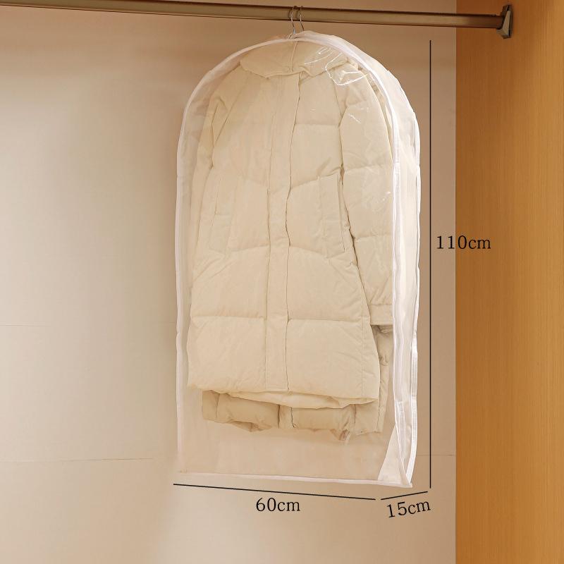 Wardrobe Organizer Bags Down Jacket Air Compression Hanging Bag with Zipper Clothes Dust Cover Bag Save Space Cloth Storage Bag