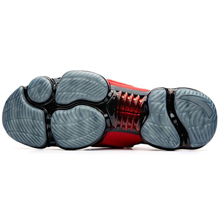 Anta Seeed Zero Boundary Cushioning Shock Absorption Non-Slip Wear-Resistant Breathable Low-Top Running Shoes Men Sneaker Black Red 91835509-2