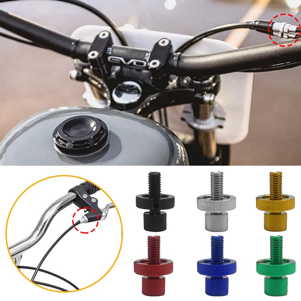 M8 Motorcycle Clutch Brake Cable Adjuster Screws Easy Installation Durable Aluminum Alloy Nut Bolt 8mm for UTV ATV Bike