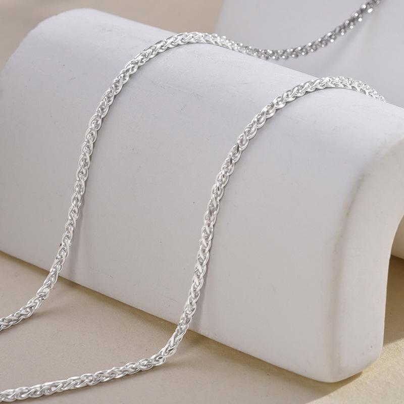 Unisex 925 Sterling Silver Clavicle Necklace - Simple, Versatile, and Trendy O-Shaped Chain