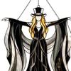 Boho Dancing Lady Suncatcher, Stained Glass Acrylic Hanging Ornament, Mystical Gothic Woman Window Spinner for Indoor Outdoor Decor, Gift