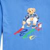 Polo Ralph Lauren SS24 Bear Letter Print Loose Fit Long Sleeve T-Shirt Men Tops Blue MNPOTSH16820340-400