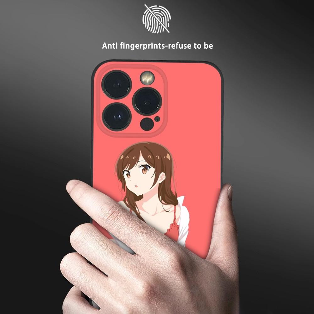 Anime Chizuru M-Mizuhara Phone Case For iPhone 16 15 14 13 Pro Max Plus Mini Frosted Soft Shell Funda Shockproof Cases