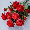 Artificial Flowers Factory Wholesale European Style 3 Peony Home Wedding Decorative Fake Flowers Vase Box Decoration Accessories