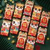 6pcs Cartoon 2025 New Year Red Envelopes Blessing Lucky Money Pockets Red Packet  Spring Festival