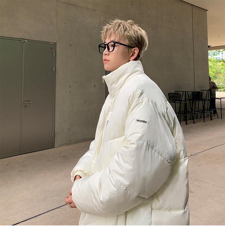 Unisex American Hip Hop Cotton Jacket - Winter Oversized Trendy Outerwear, High-End Warm Coat