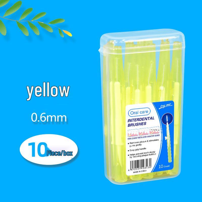 Retractable Push-Pull Interdental Brush for Gap Cleaning