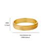 Crushed ice ice full of zircon Super Flash Sansheng III k gold non-fading ring women's wide mouth ring pair ring