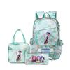 School Season Three-Piece Backpack Wind Academy Style High School Students Schoolbag Lightweight Backpack