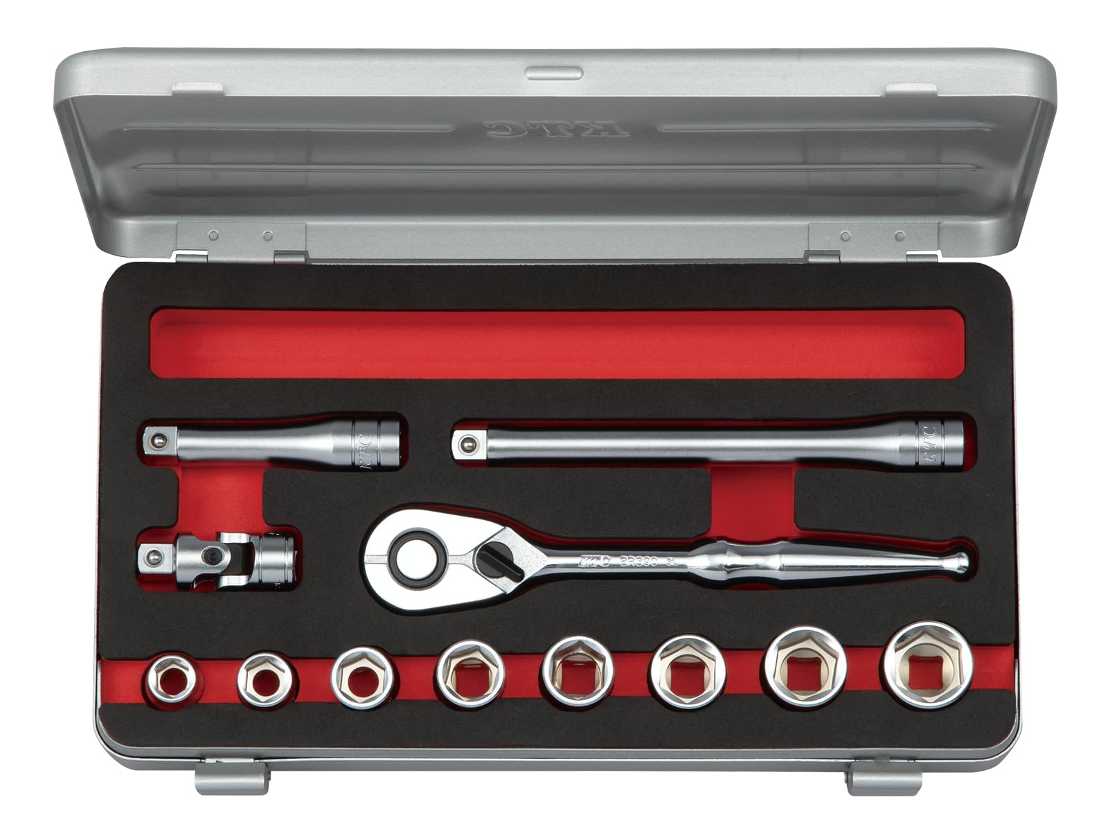 

Kyoto Tool Socket Wrench Inch TB312BA (KTC) 9.5 sq. [12-Piece] Set, Size, Hex,