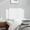 Vidaxl Headboard Pillow, White, 100 Cm, Faux Leather