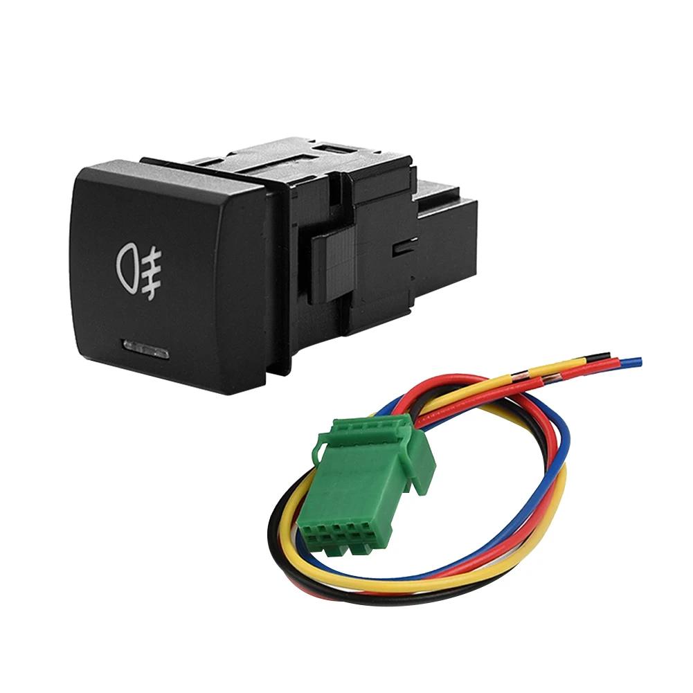 DC12V Передняя противотуманная фара Кнопка включения-выключения 4-проводной автомобильной противотуманной светодиодной лампы Кнопка включения-выключения для Toyota Camry Prius Corolla