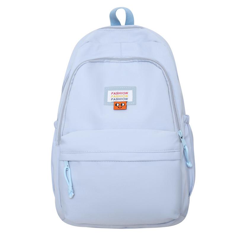 Soft waxy milk yellow backpack female simple versatile ins large capacity high school student junior high school student schoolbag backpack