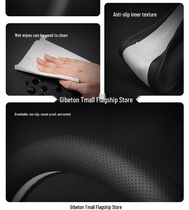 Zeekr Steering Wheel Cover: Ultra-thin, Non-slip, Sweat-absorbing for Models X, 001, 007, 009 - All-season Use