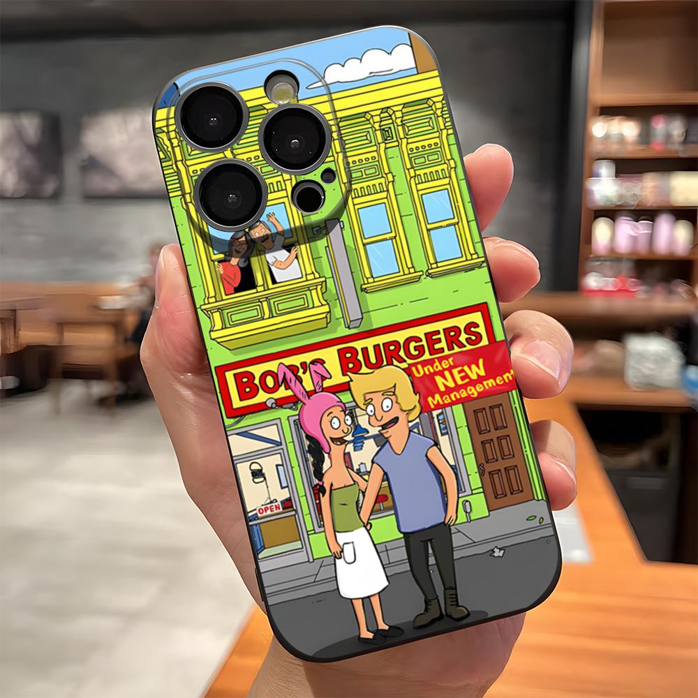 

B-Bobs B-Burgers Cartoon Phone Case For IPhone 17 Pro Max 15 Pro 16 14 Plus 12 13 Mini 11 Pro Shockproof Soft Cover iPhone14 Pro