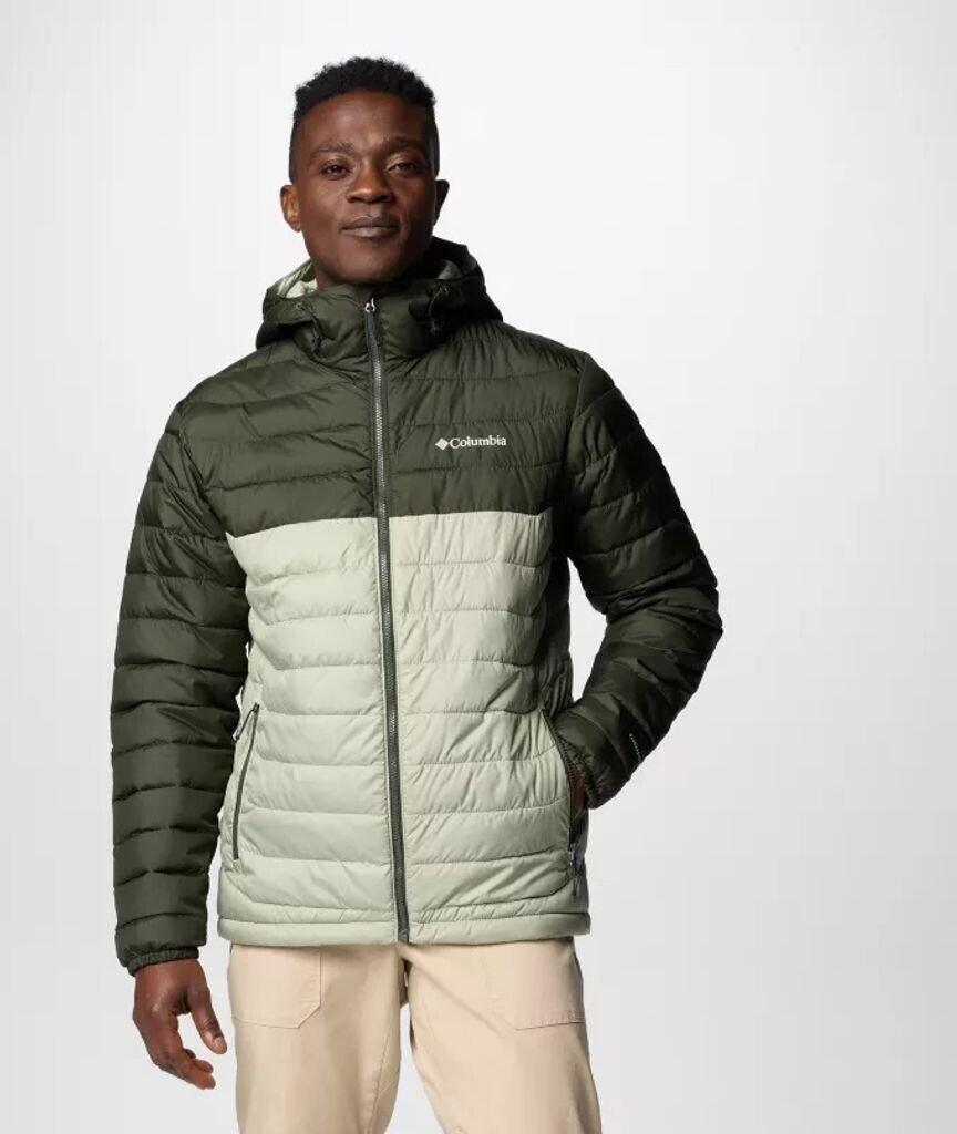 Jaqueta com Capuz Columbia Powder Lite II (2086944) safári/paisagem verde