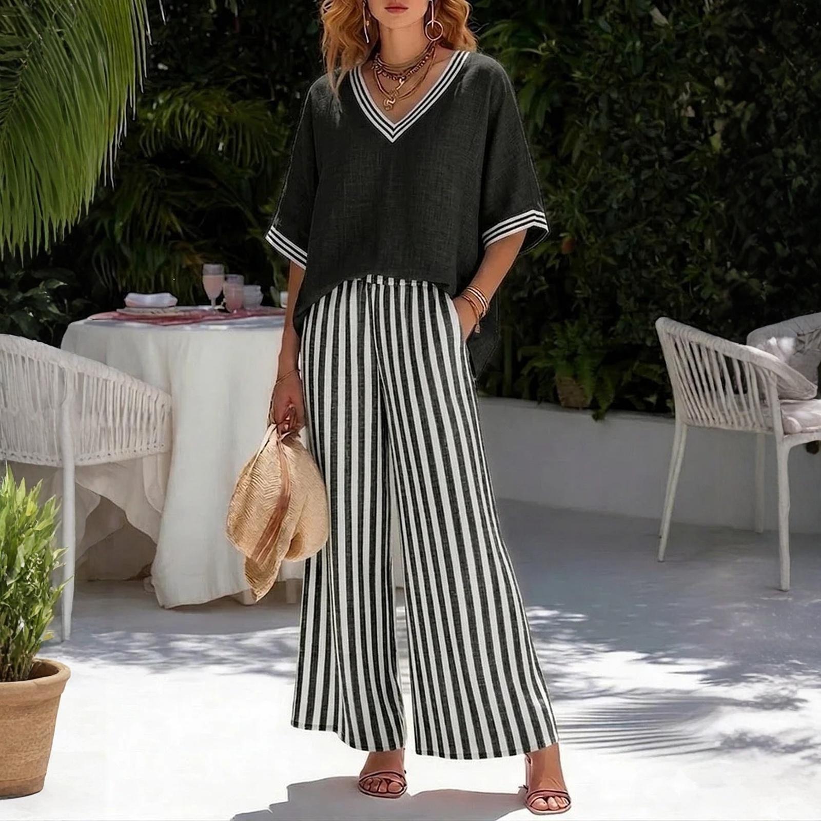 

Two Piece Sets For Women Casual Long Sleeve Shirts And Short Pants L чёрный