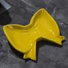 Bow Soap Dish Bathroom Ceramic Soap Holder with Self Draining No Water Accumulation Soap Tray for Home Dormitory Washbasin Bathroom Shelf