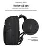 High-Capacity Waterproof Unisex Backpack: Trendy Travel & School Bag with Laptop Compartment