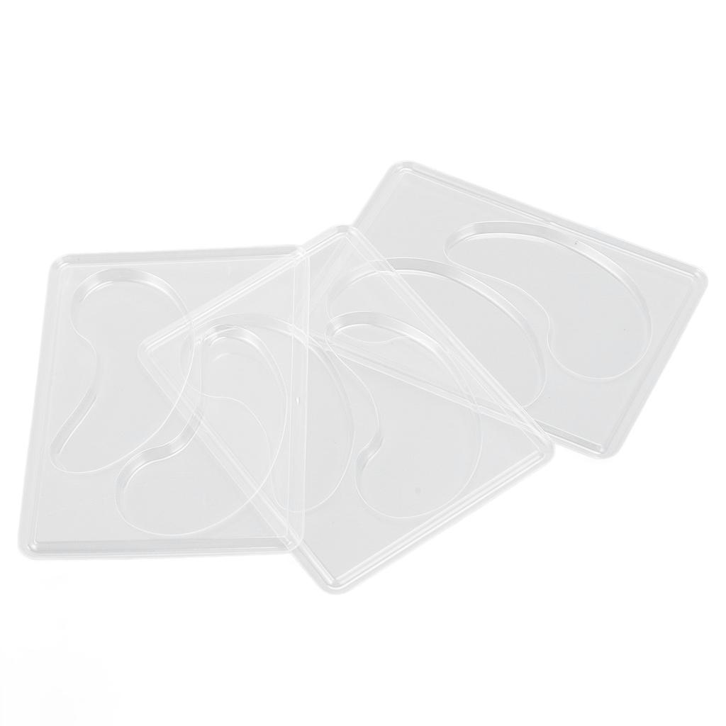 24 Pairs Under Eye Patches Mold Plastic Transparent Eye Patch Molds Tray for Facial Mask Machine