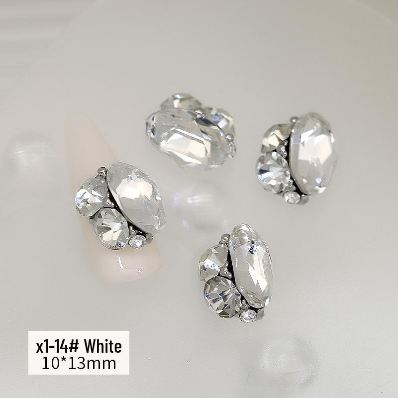 K9 Pigeon Egg Rhinestone Nail Art Decorations - Oval Slim Wearable Rhinestones